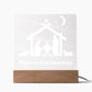 Night Light Plaque- Christmas Nativity Scene