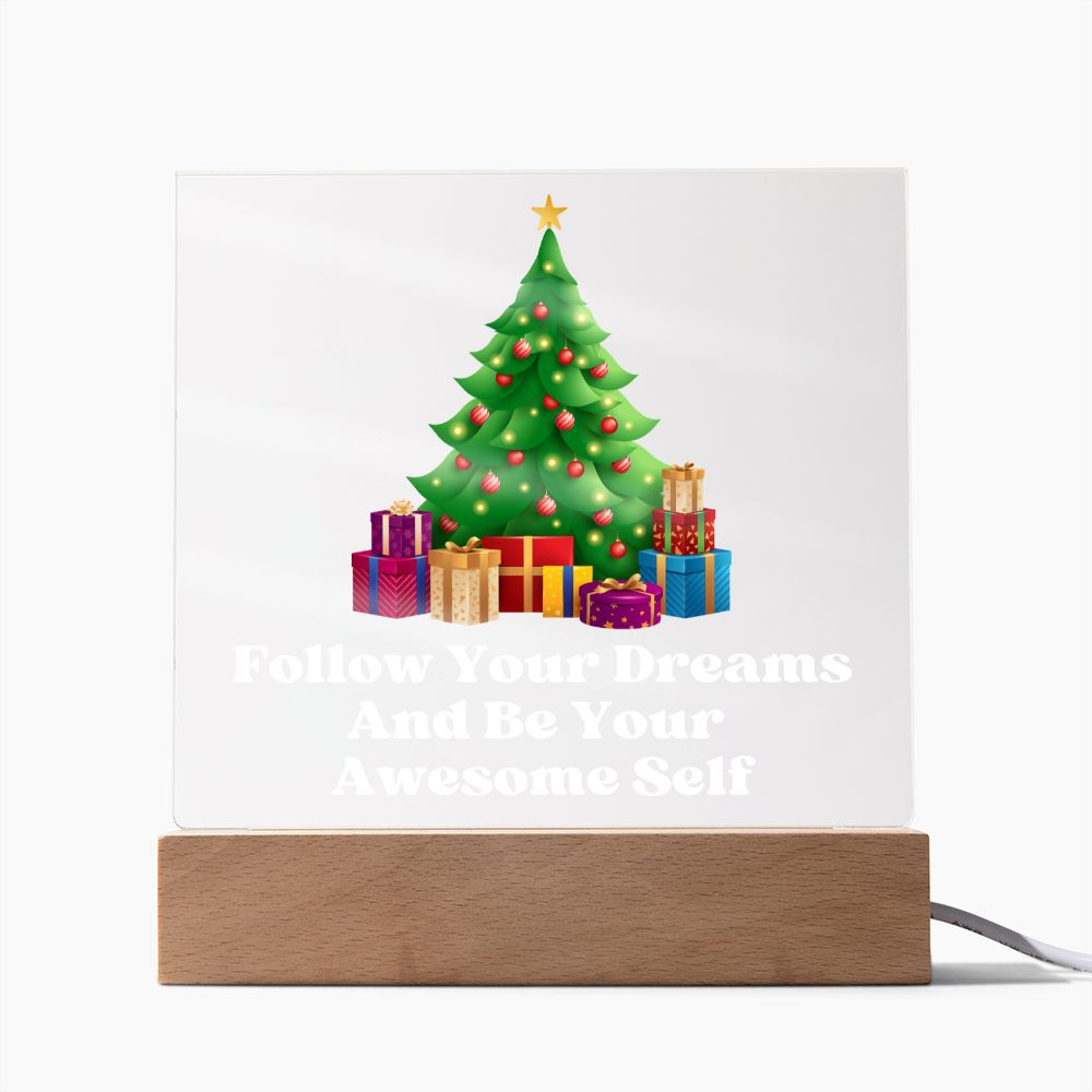 Night Light Plaque- Christmas Tree