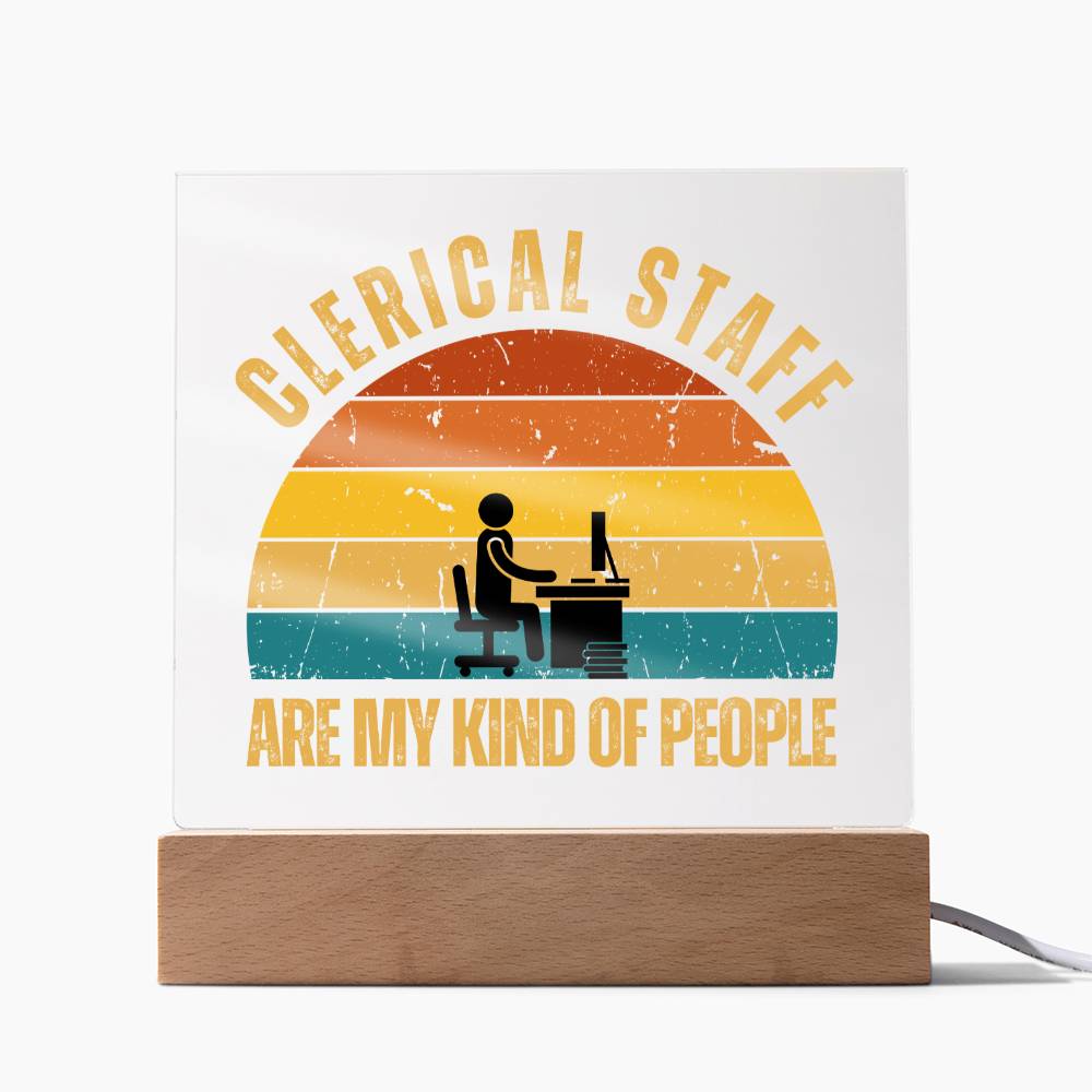 Clerical Staff Plaque