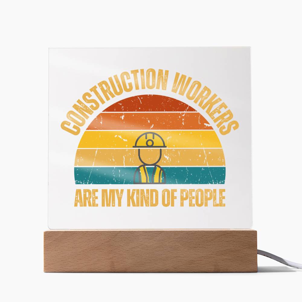 Construction Workers Plaque