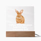 Square Night Light Plaque - Be Your Awesome Self Parrot