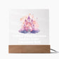 Square Night Light Plaque - Be Your Awesome Self Purple Castle