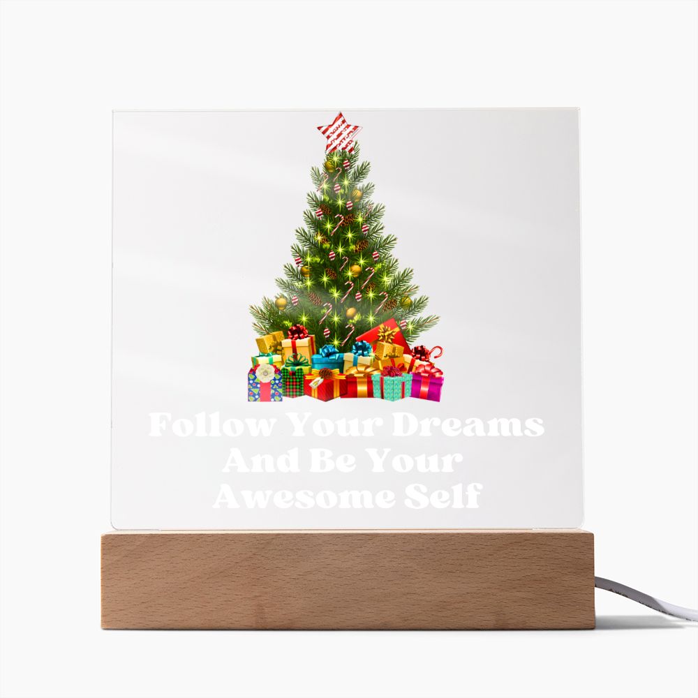 Night Light Plaque- Christmas Tree