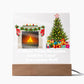 Night Light Plaque- Fireplace & Christmas Tree