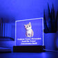 Square Night Light Plaque - Be Your Awesome Self Kitten Cat
