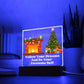 Night Light Plaque- Fireplace & Christmas Tree