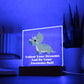 Square Night Light Plaque - Be Your Awesome Self Green Dinosaur