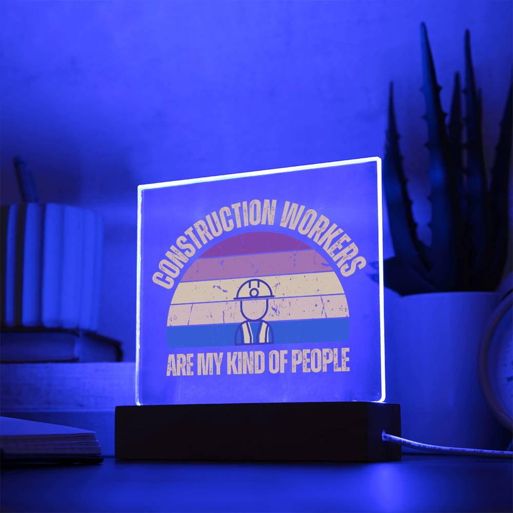 Construction Workers Plaque