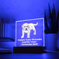 Square Night Light Plaque - Be Your Awesome Self Puppy Dog