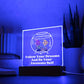 Square Night Light Plaque - Be Your Awesome Self Fish Aquarium