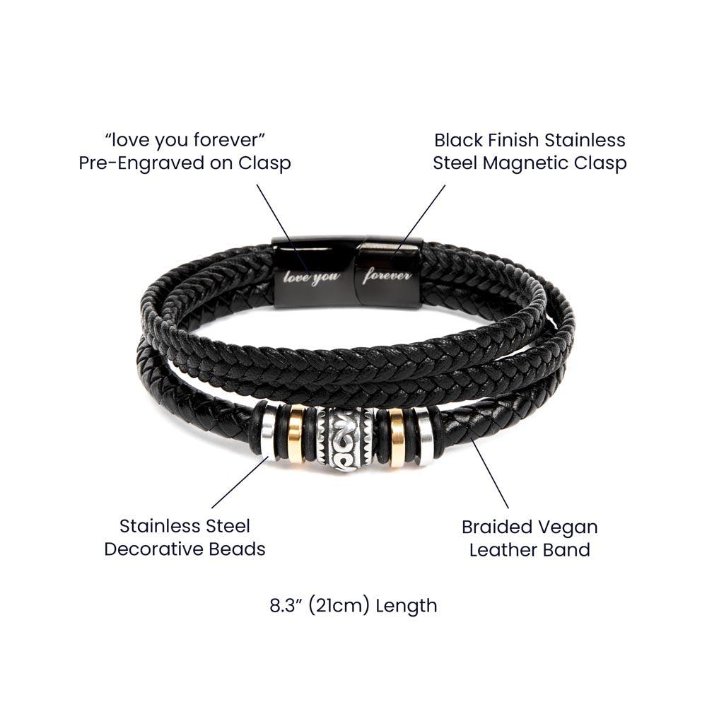 Soulmate Men's Vegan Leather Bracelet