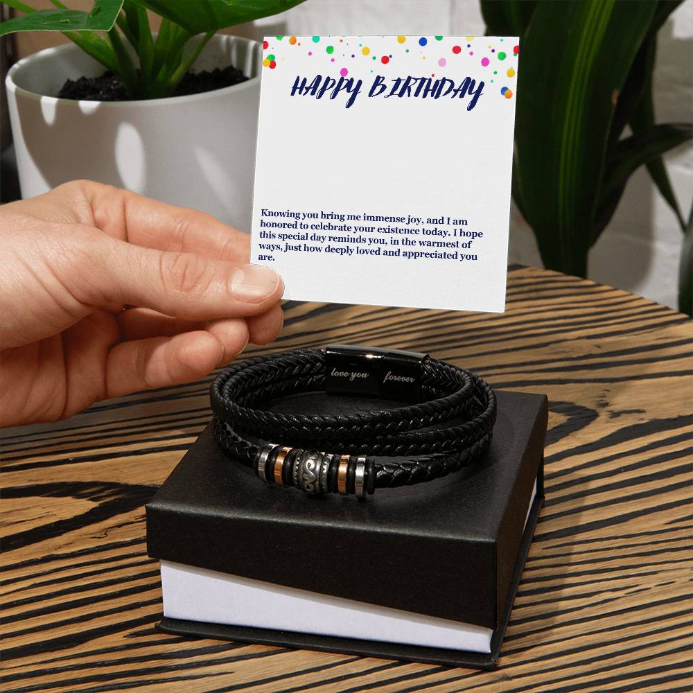 Happy Birthday Men's Bracelet