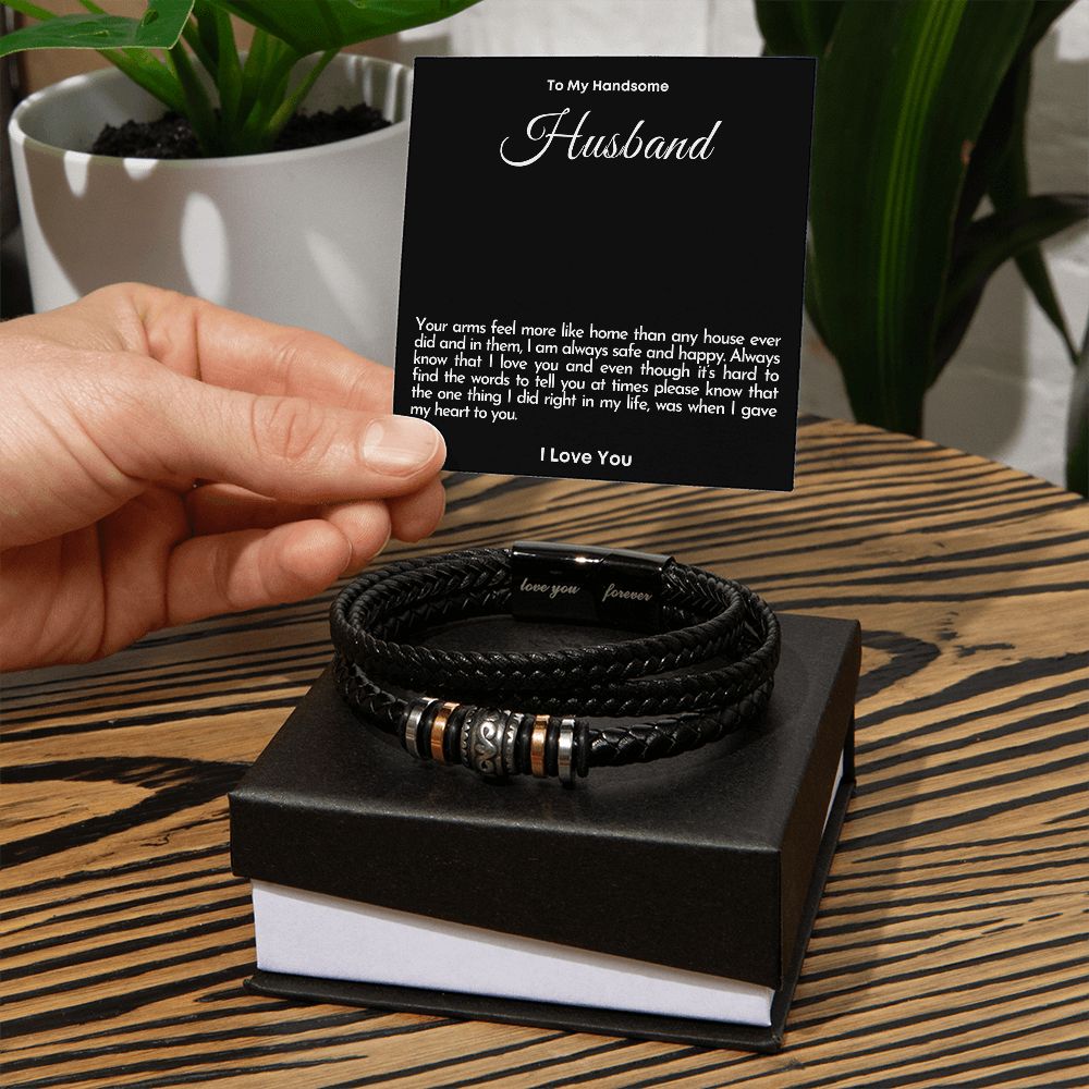 To My Handsome Husband Bracelet