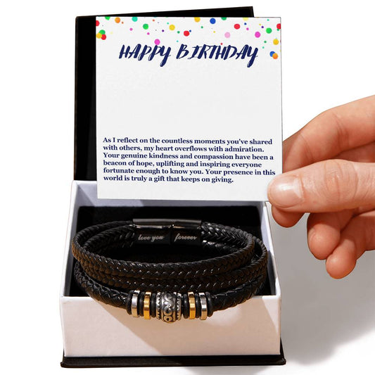 Happy Birthday Men's Bracelet