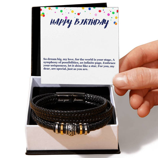 Happy Birthday Men's Bracelet