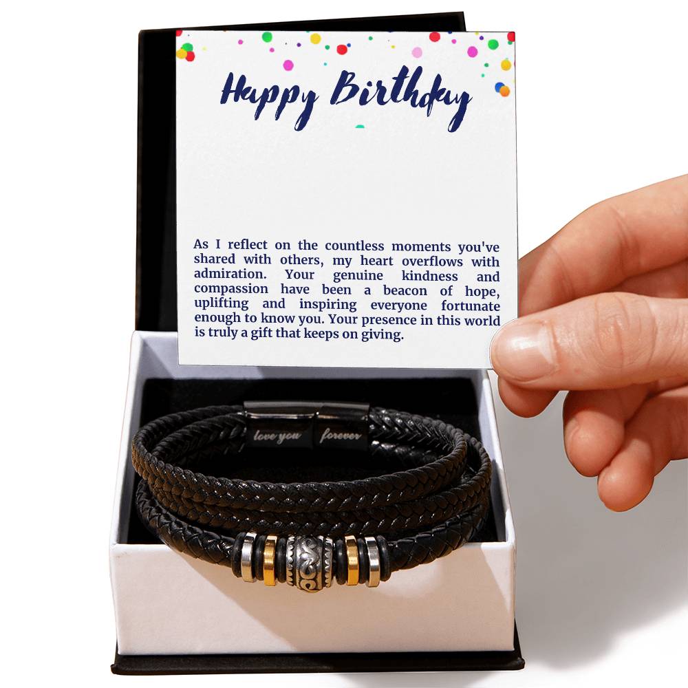 Happy Birthday Men's Bracelet