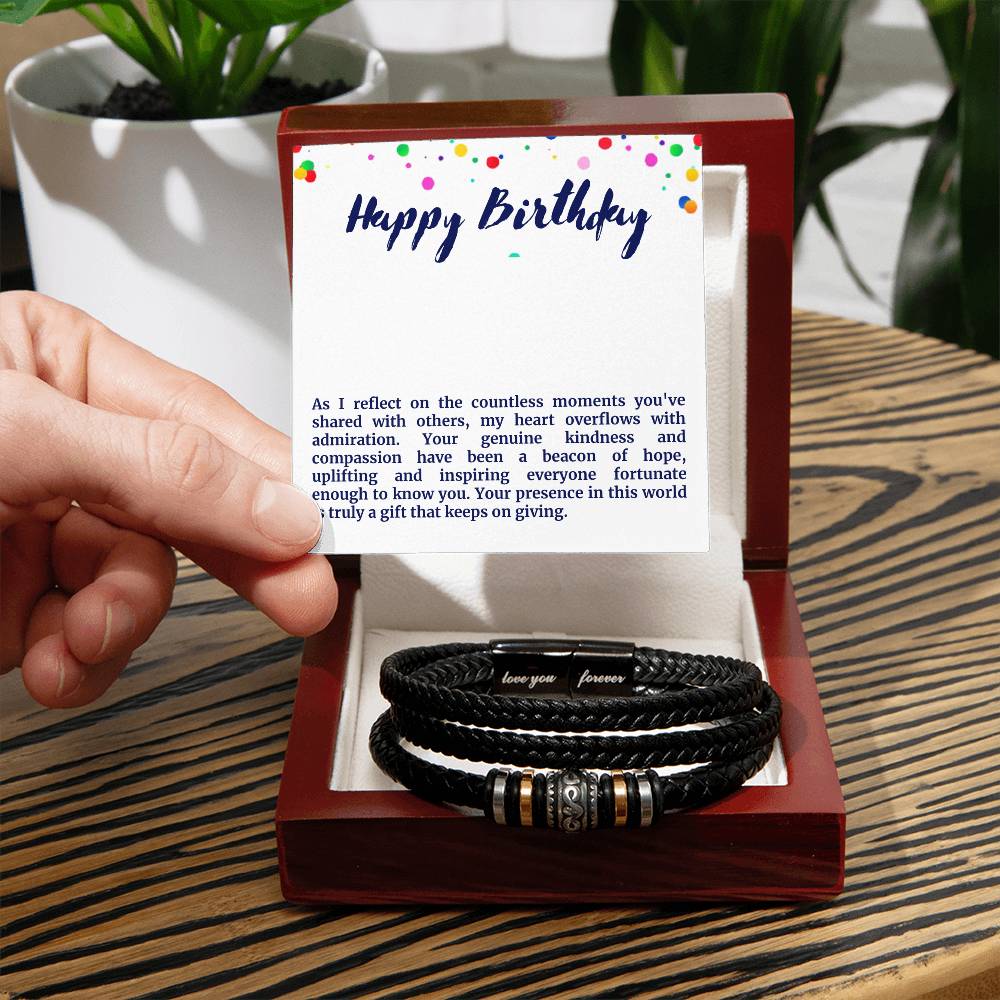 Happy Birthday Men's Bracelet