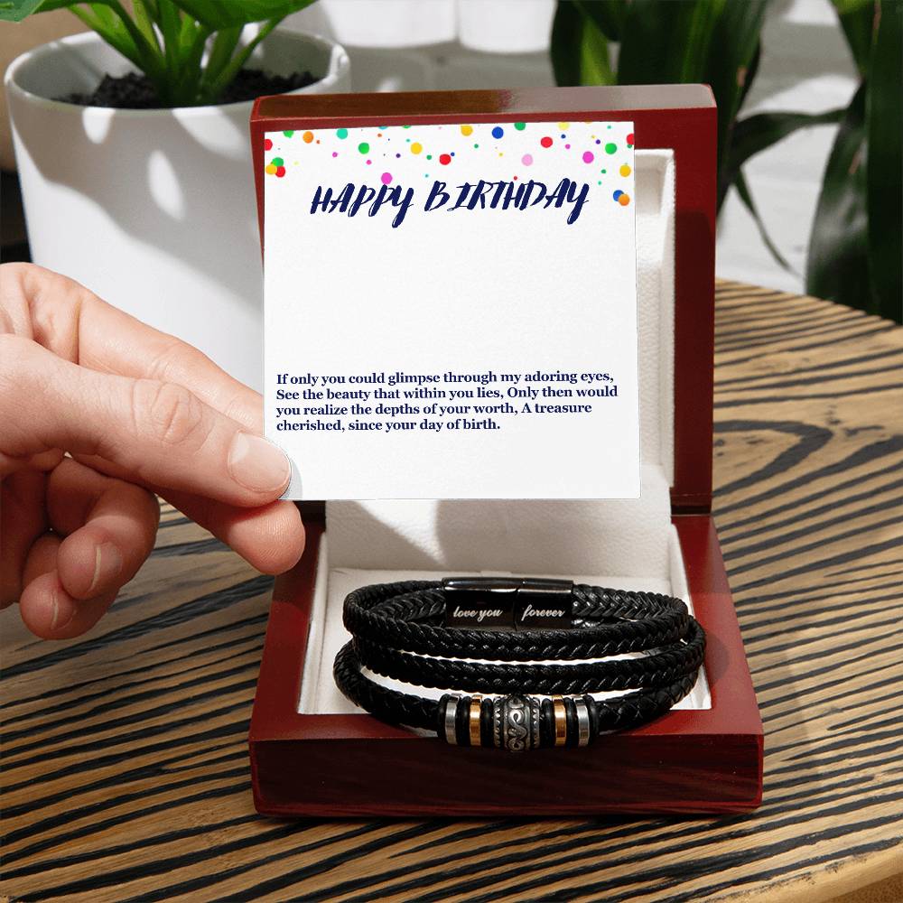 Happy Birthday Men's Bracelet