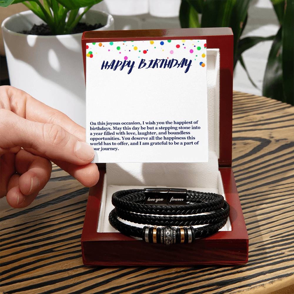 Happy Birthday Men's Bracelet