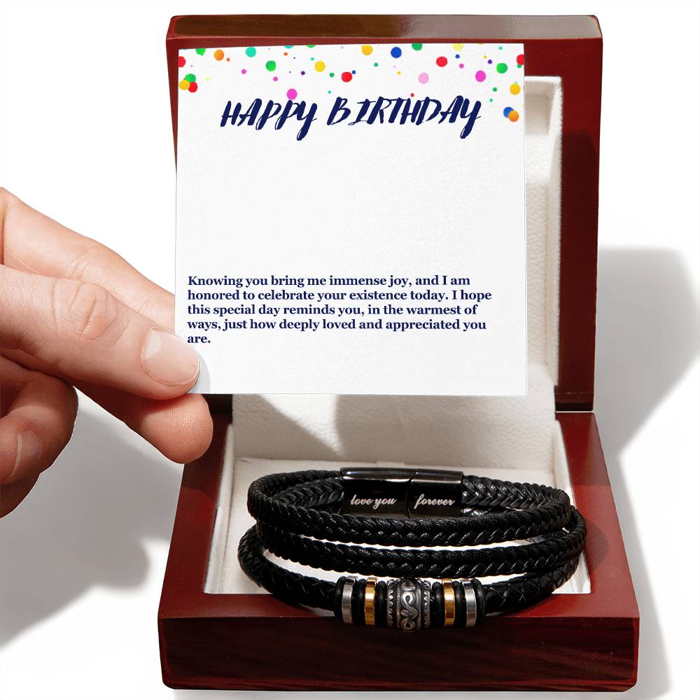 Happy Birthday Men's Bracelet