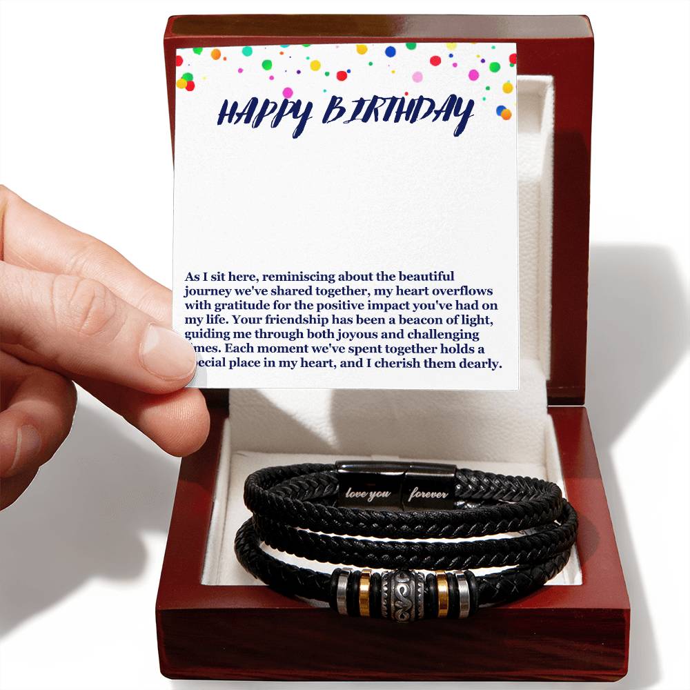 Happy Birthday Men's Bracelet