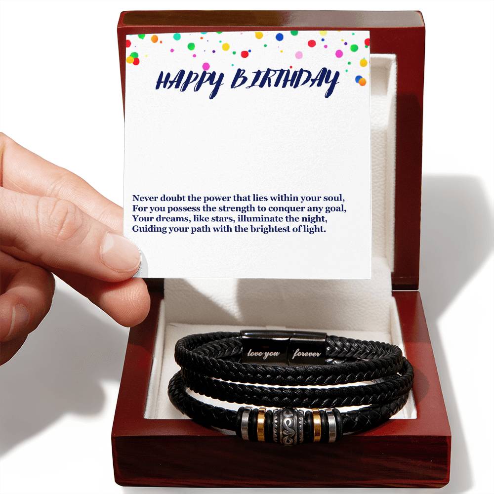 Happy Birthday Men's Bracelet