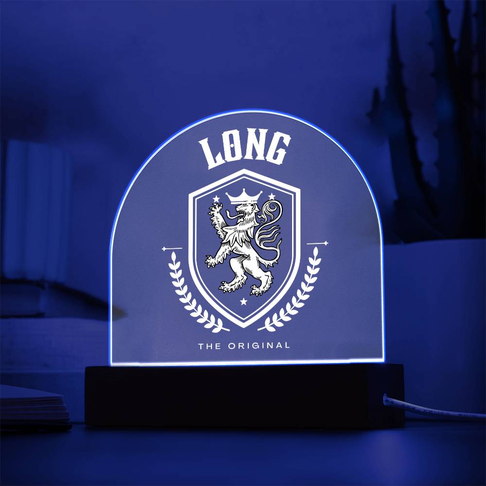 Long Family Name Plaque