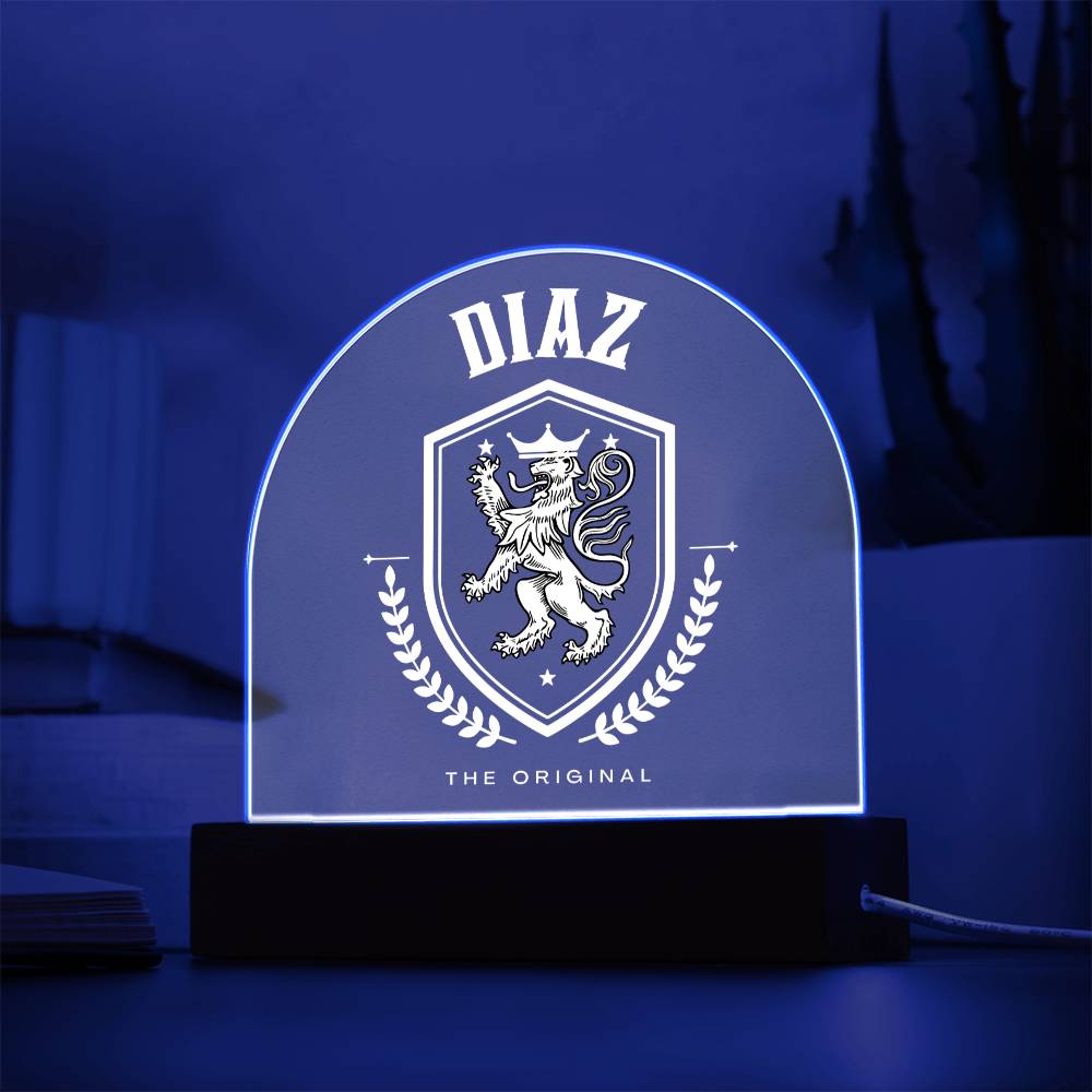 Diaz Family Name Plaque