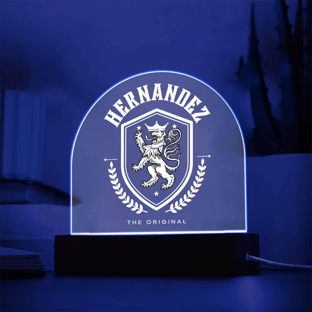 Hernandez Family Name Plaque