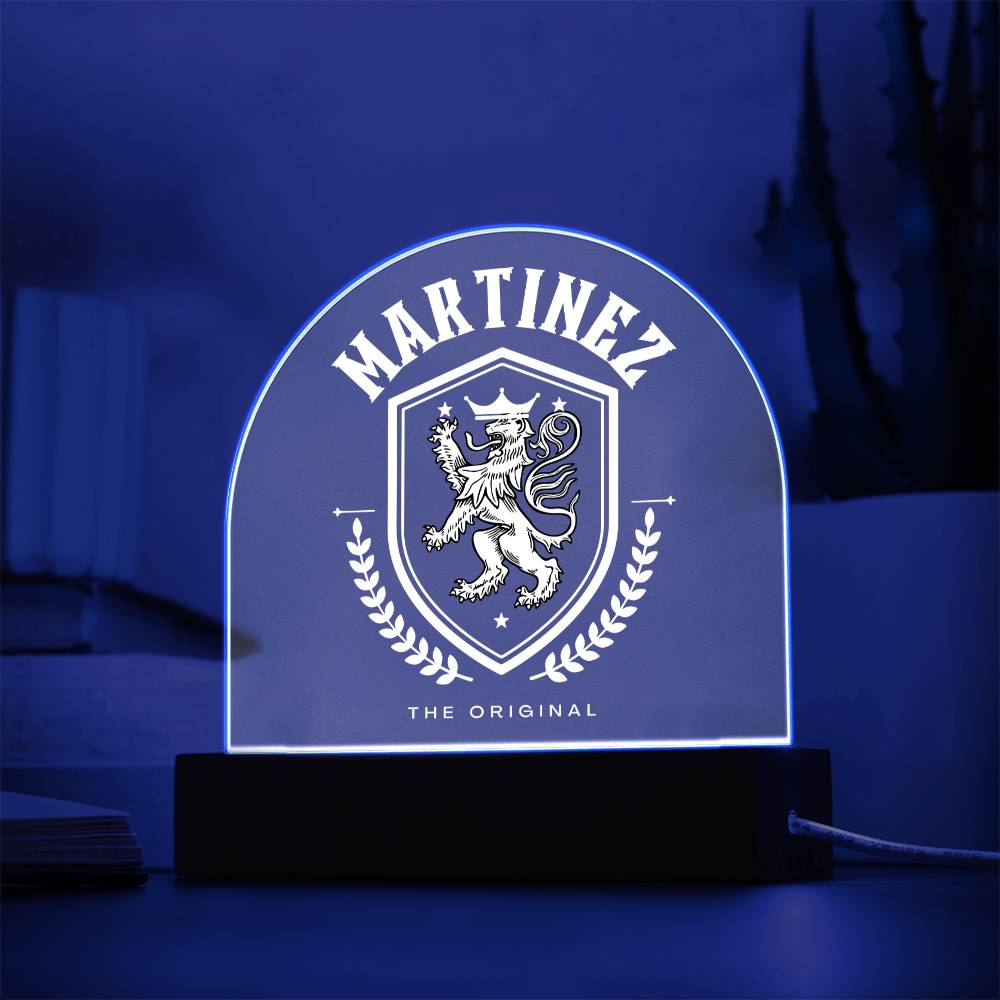 Martinez Family Name Plaque