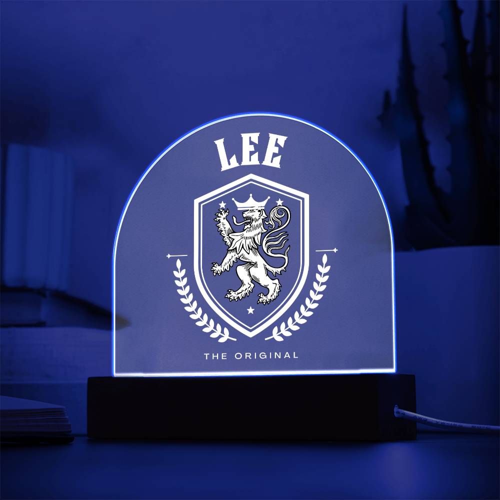 Lee Family Name Plaque