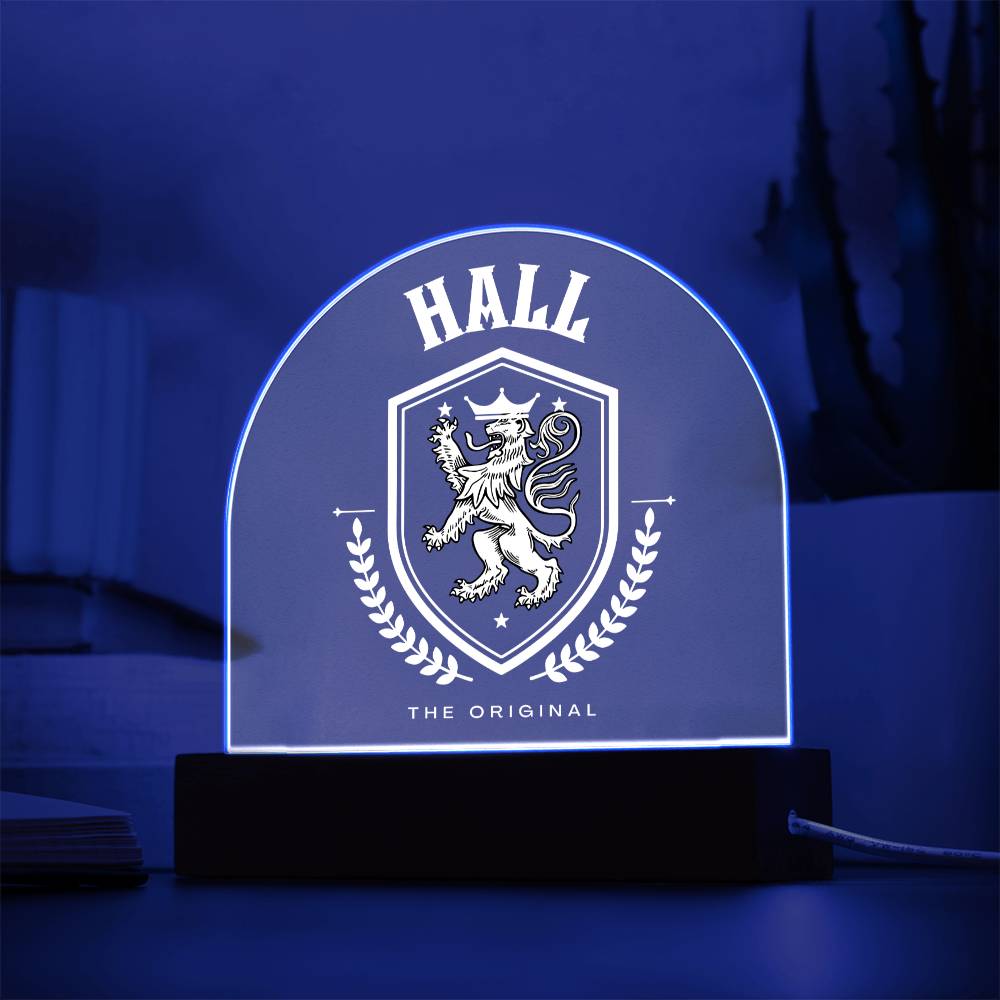 Hall Family Name Plaque