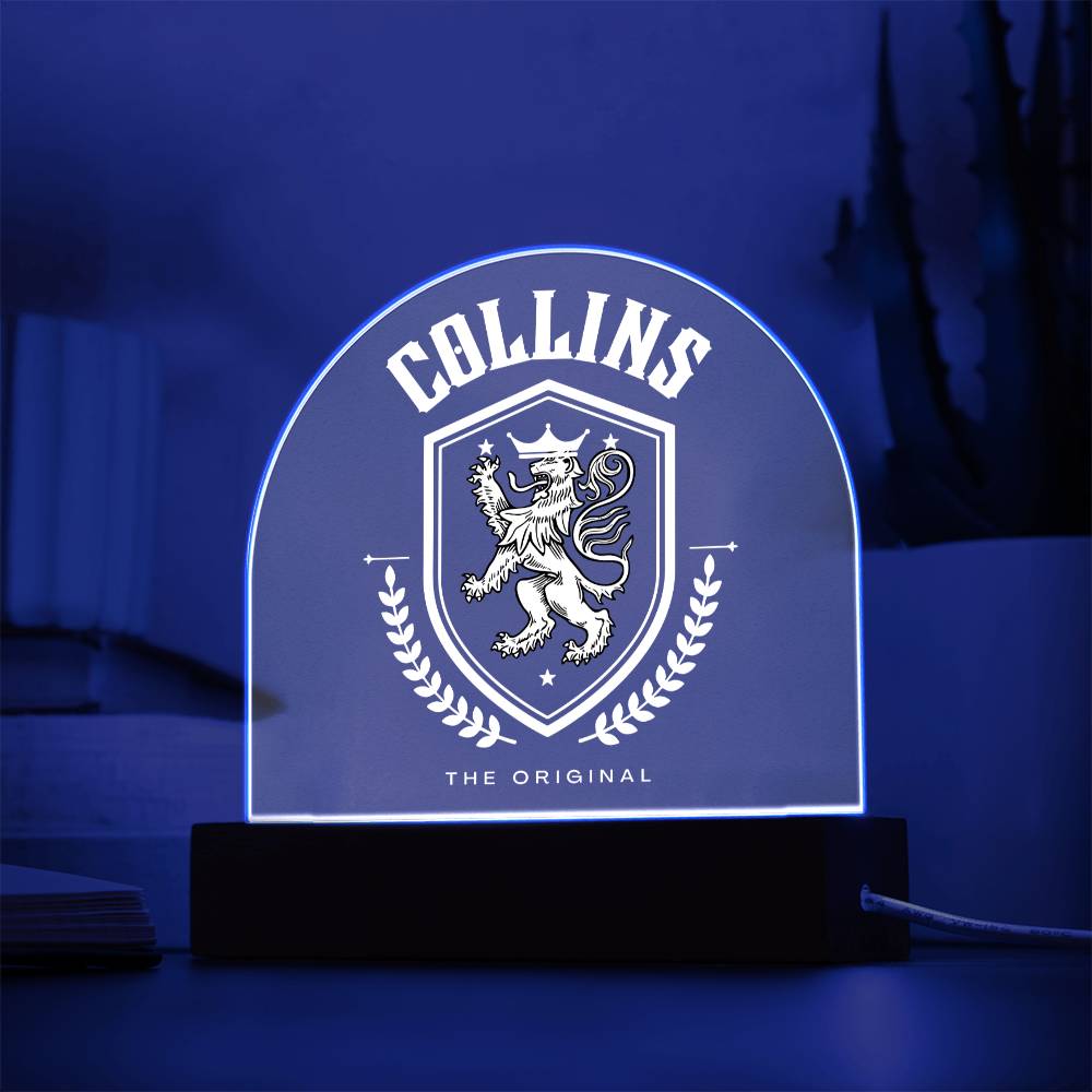 Collins Family Name Plaque