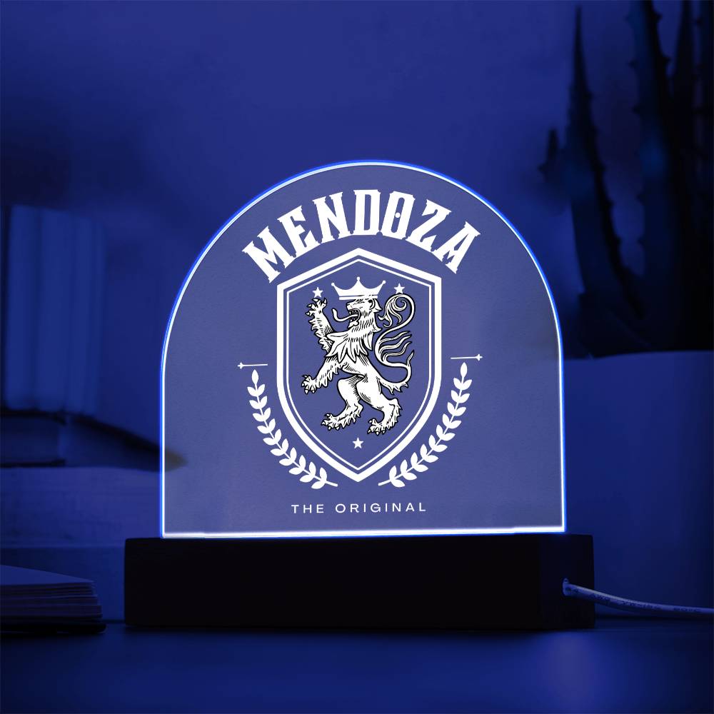 Mendoza Family Name Plaque
