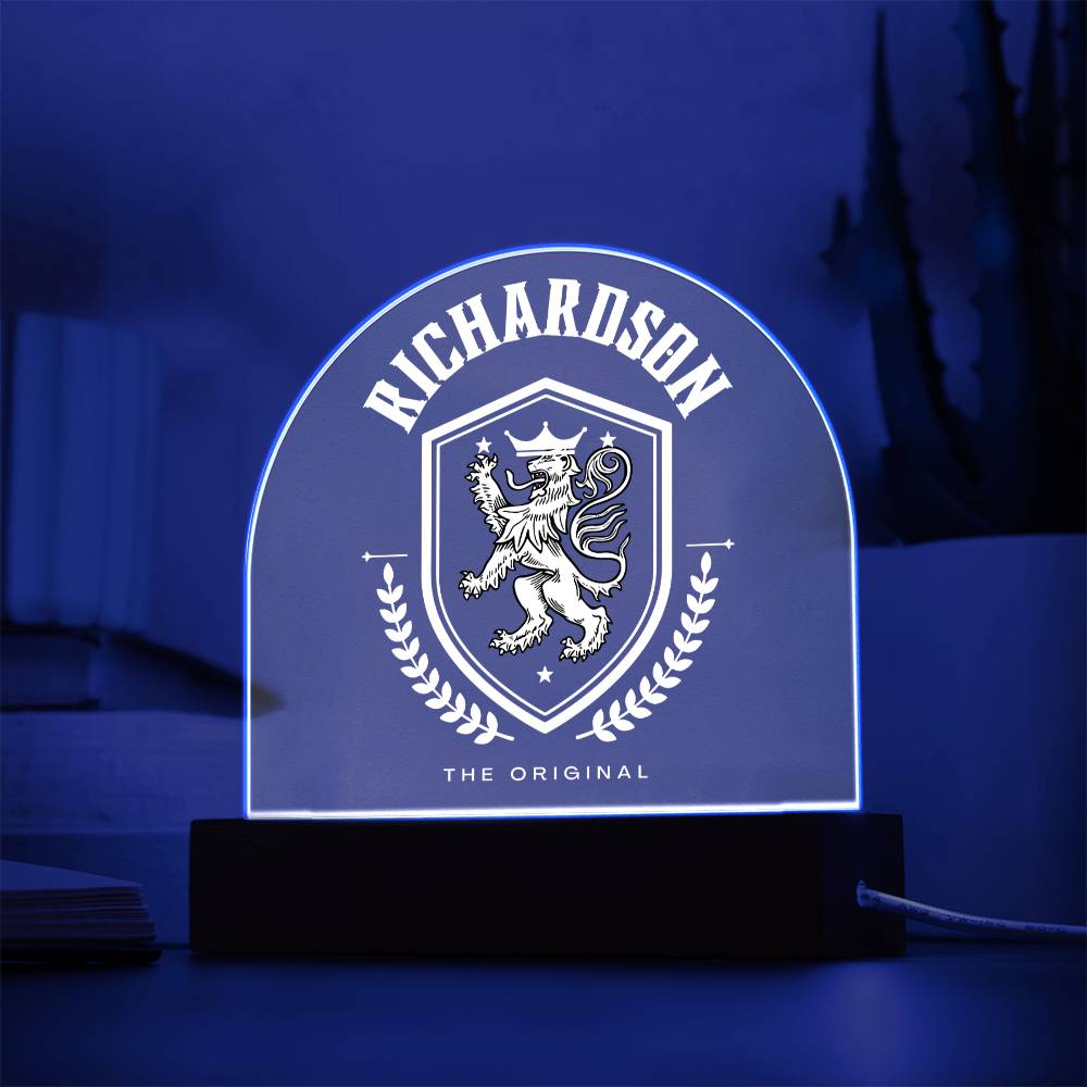 Richardson Family Name Plaque