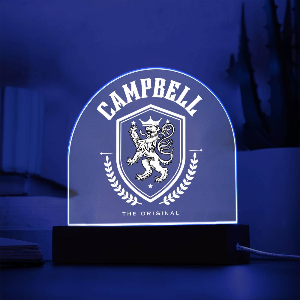 Campbell Family Name Plaque