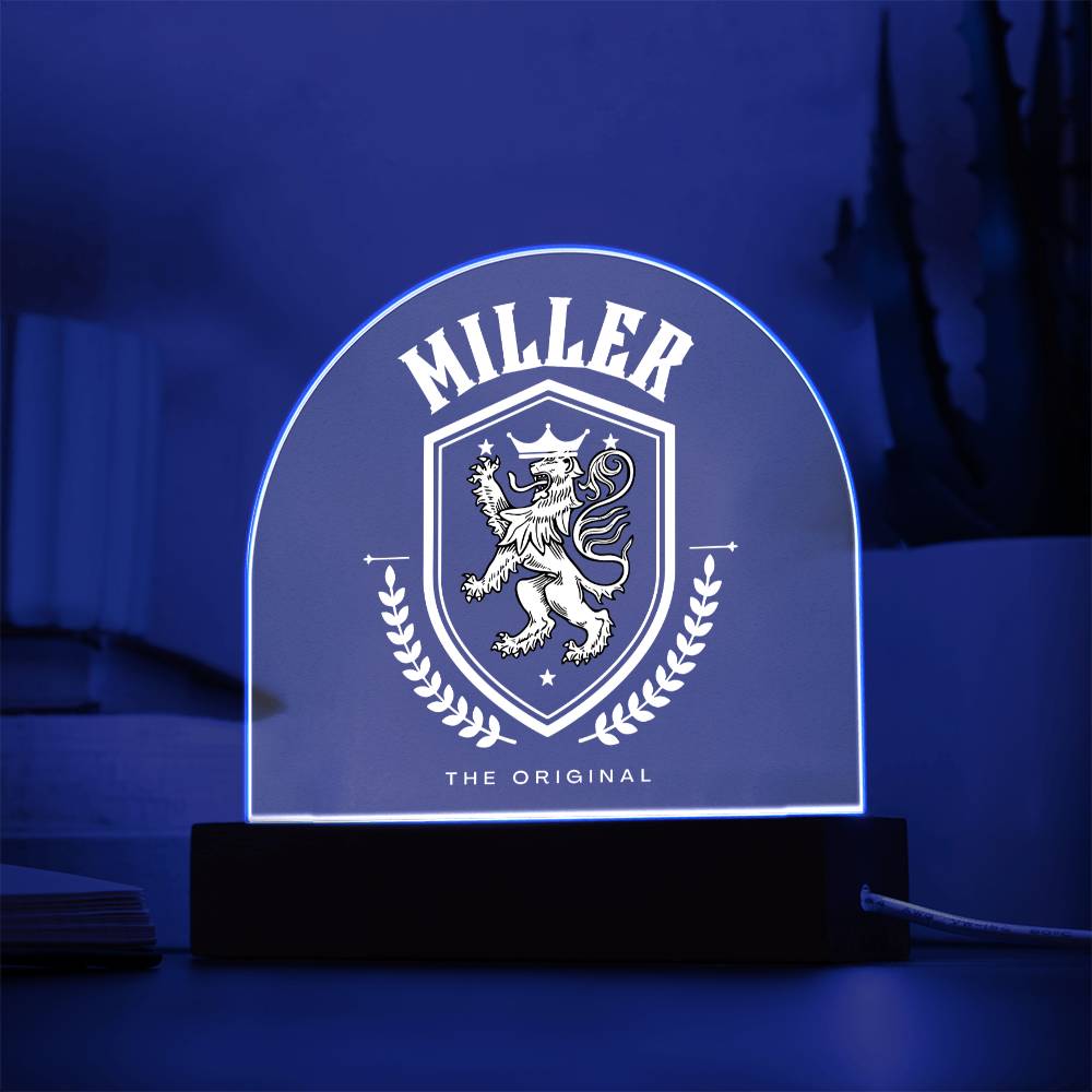 Miller Family Name Plaque