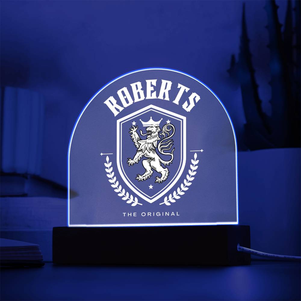 Roberts Family Name Plaque