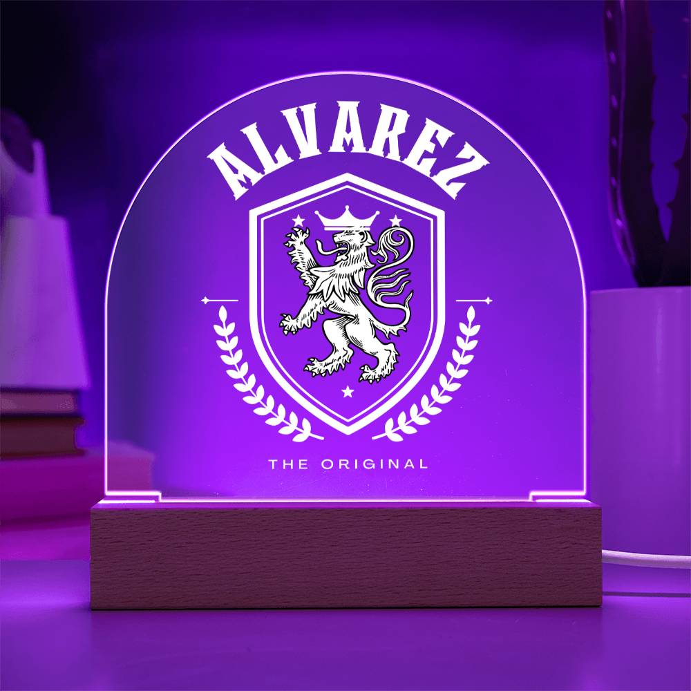 Alvarez Family Name Plaque