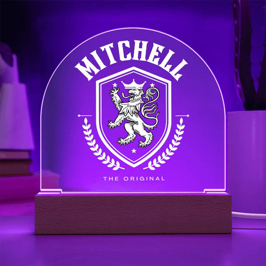 Mitchell Family Name Plaque