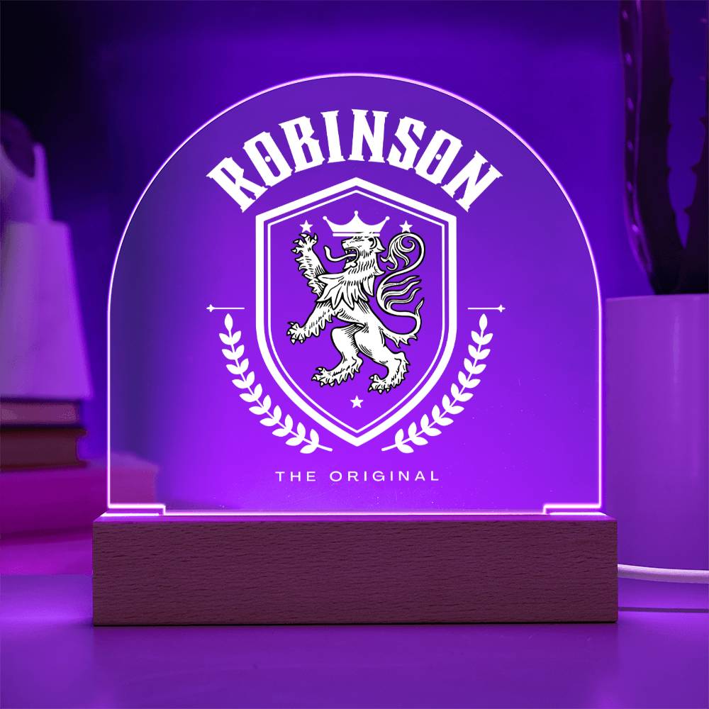 Robinson Family Name Plaque
