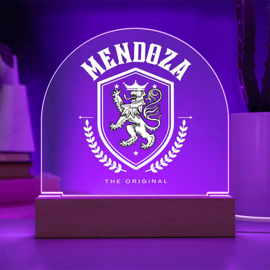 Mendoza Family Name Plaque