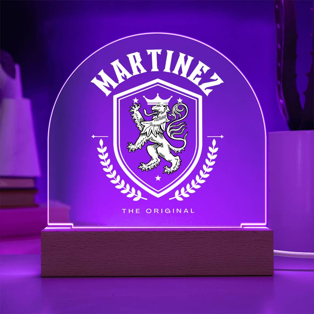 Martinez Family Name Plaque