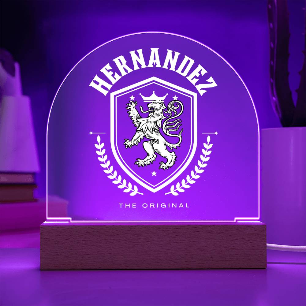 Hernandez Family Name Plaque