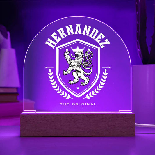 Hernandez Family Name Plaque