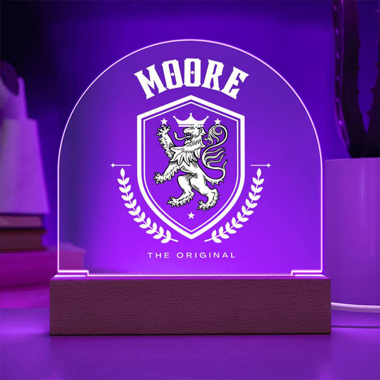 Moore Family Name Plaque