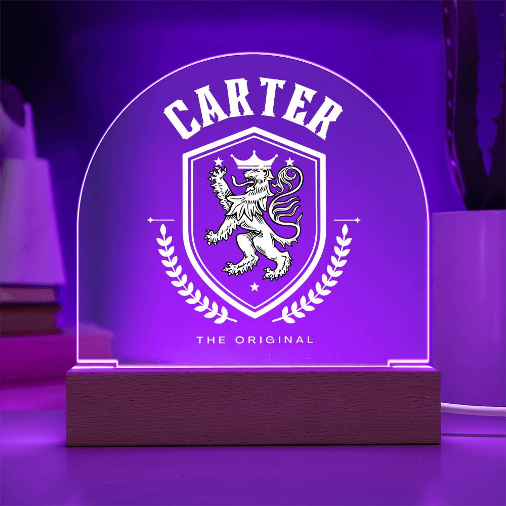 Carter Family Name Plaque