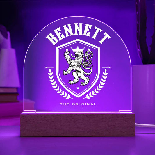 Bennett Family Name Plaque