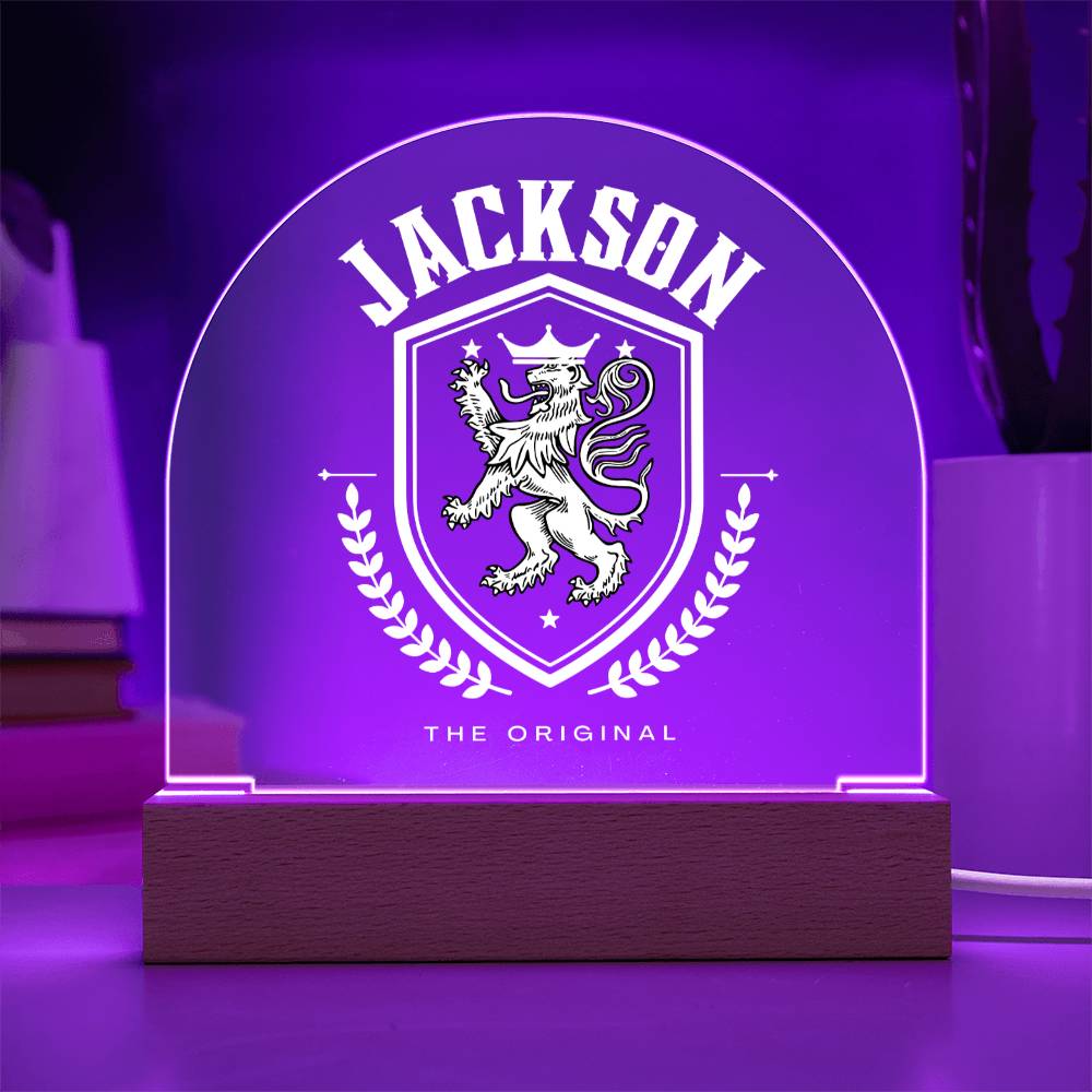 Jackson Family Name Plaque
