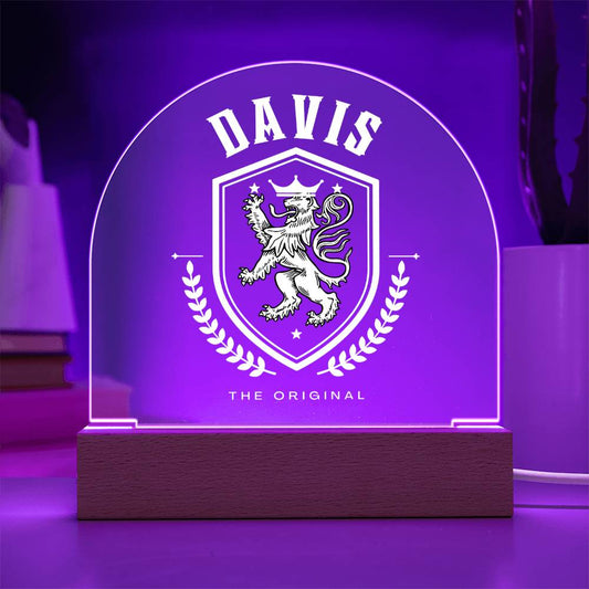 Davis Family Name Plaque